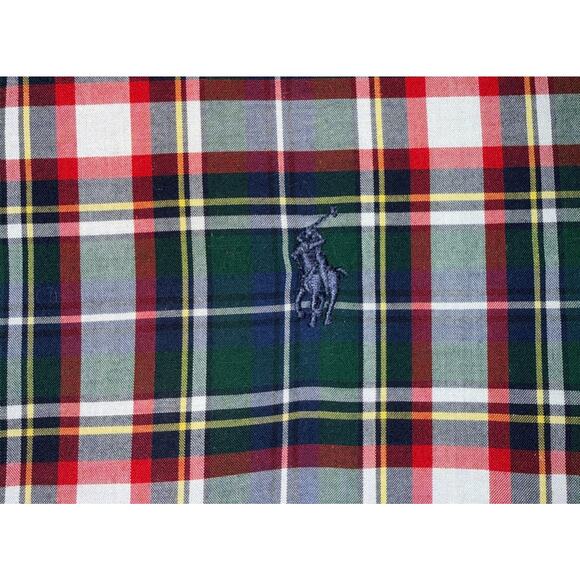 Ralph Lauren Boys XL 18/20 Classic Fit Plaid Button Down Long Sleeve Shirt - Picture 6 of 8